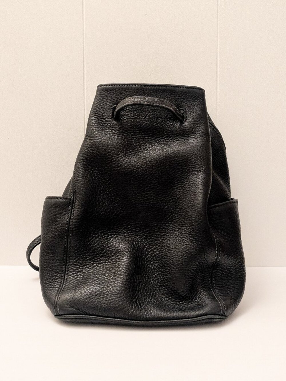 Vintage Coach Sonoma Black Pebbled Leather Bucket Backpack